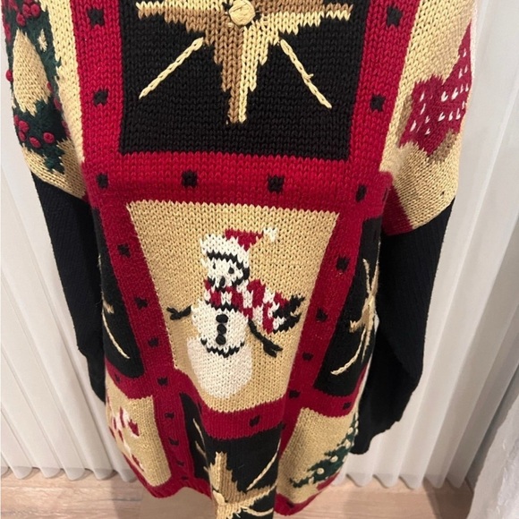 Vintage Christmas sweater by Liz Claiborne-large great w/ leggings jeans boots - Picture 2 of 7